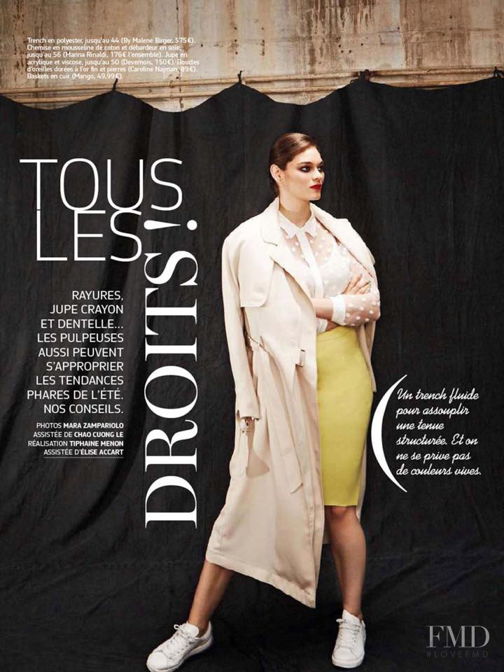 Jennie Runk featured in Tous Les Droits!, April 2015