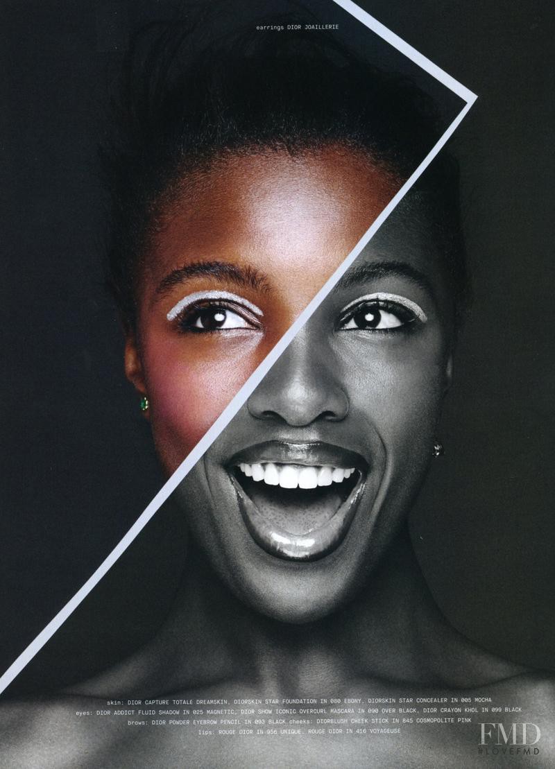 Leomie Anderson featured in Face, September 2015