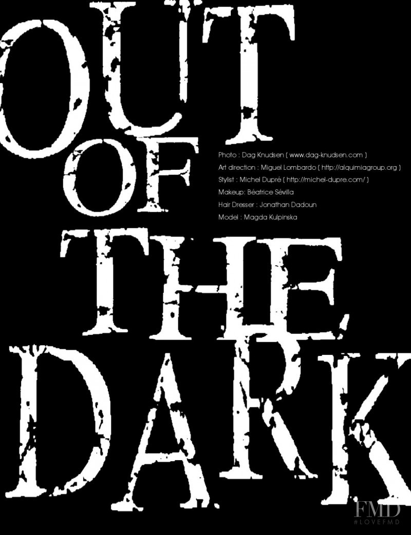 Out Of The Dark, October 2010