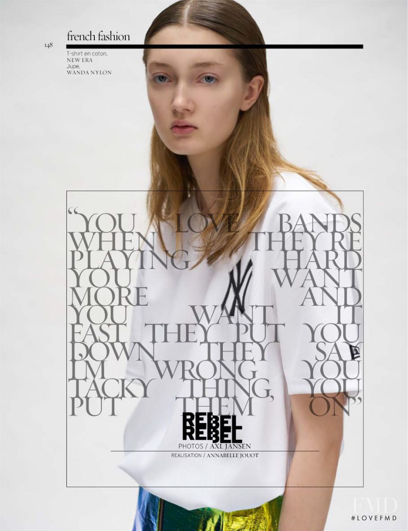 Sophia Linnewedel featured in Rebel, February 2016