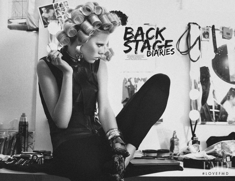 Julia Almendra featured in Back Stage Diaries, October 2012