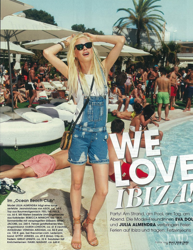 Julia Almendra featured in We Love Ibiza!, August 2013