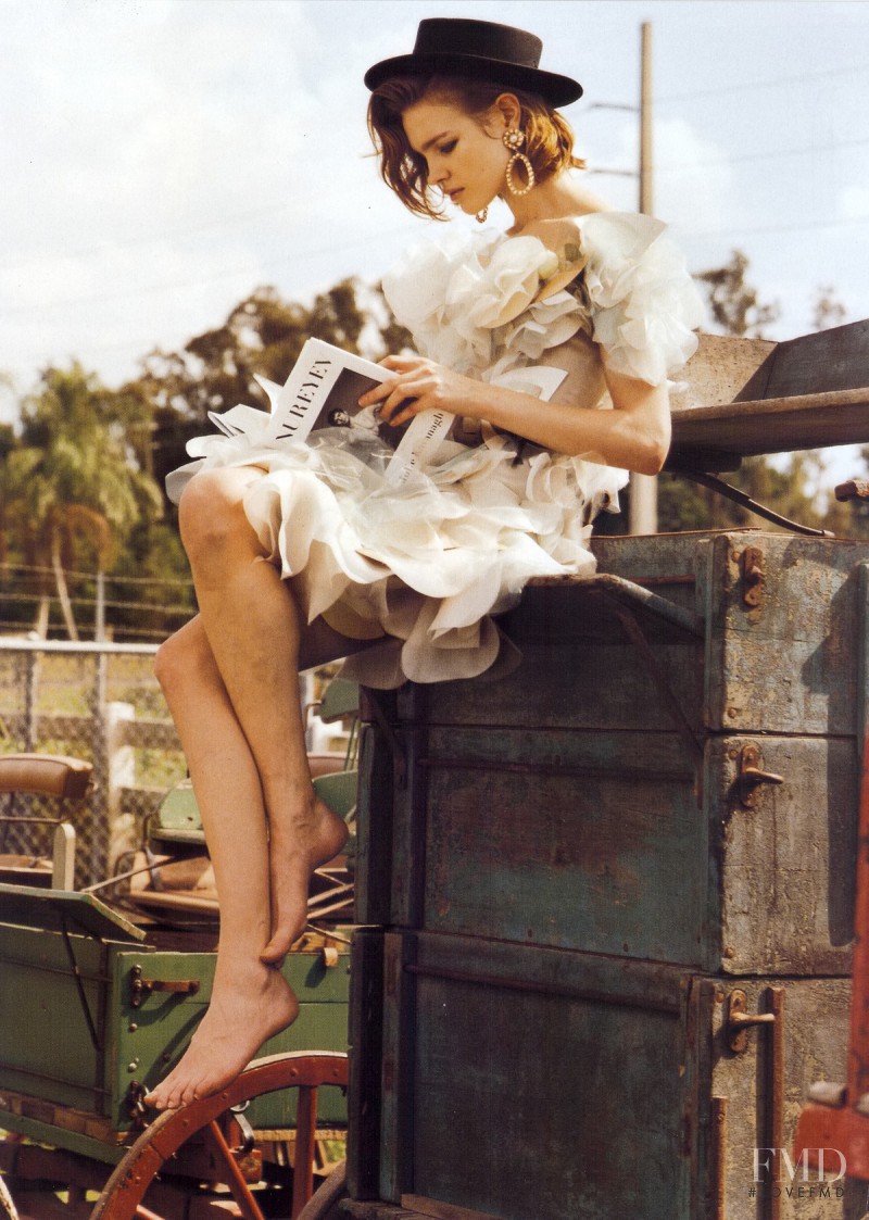 Natalia Vodianova featured in Outlaw Couture, March 2008