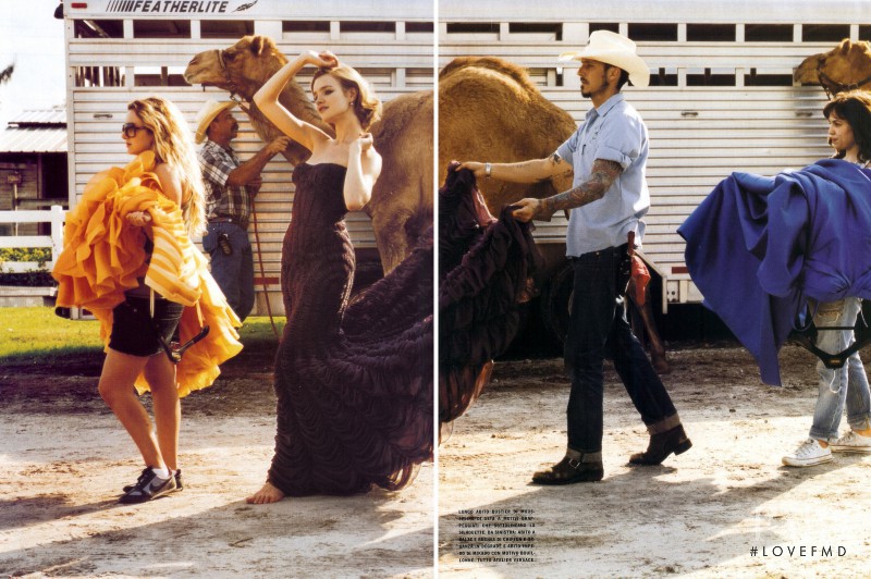 Natalia Vodianova featured in Outlaw Couture, March 2008