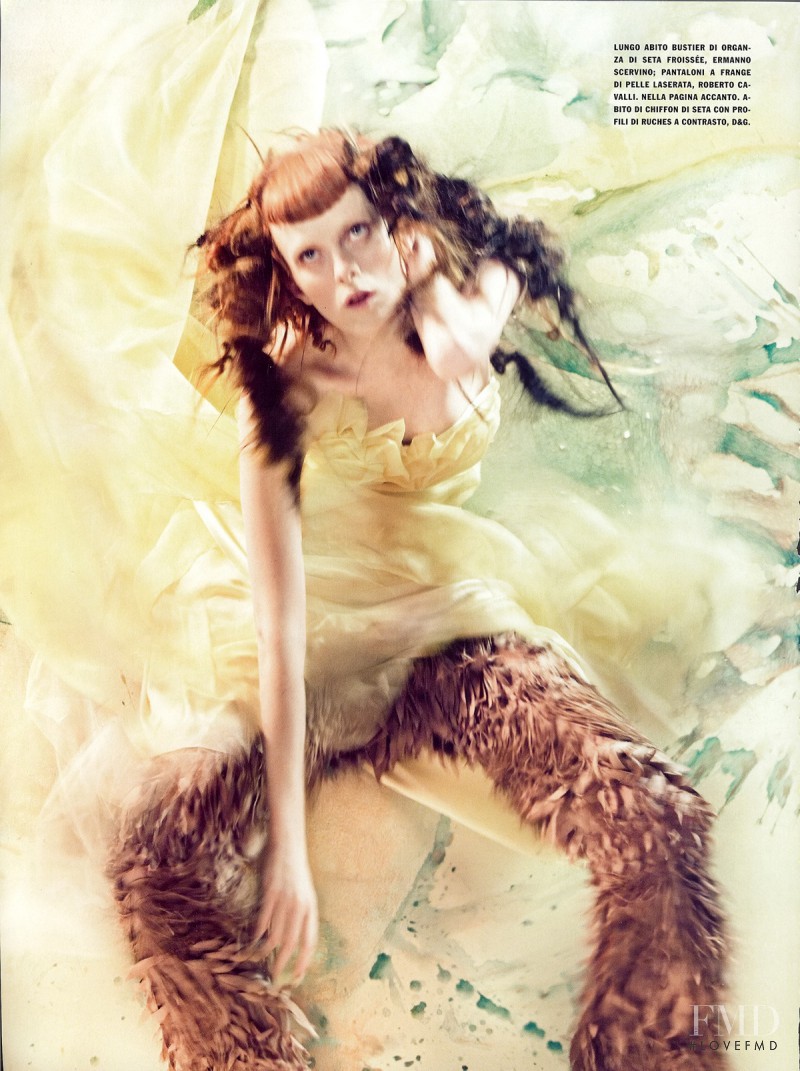 Karen Elson featured in Pure Wonder, March 2008