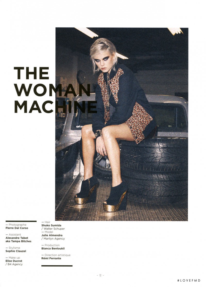 Julia Almendra featured in The Woman Machine, April 2013