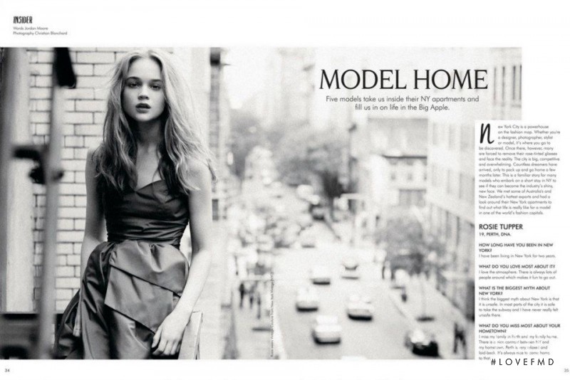 Rosie Tupper featured in Model Home, November 2011