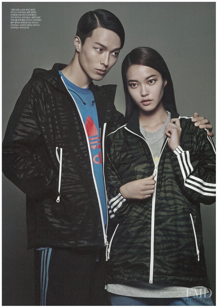 HoYeon Jung featured in One Adidas, two blue, August 2014