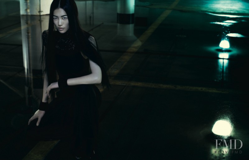 Liu Wen featured in Blue Velvet, September 2011