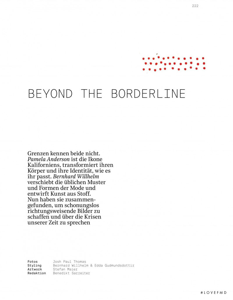 Beyond the Borderline, September 2016