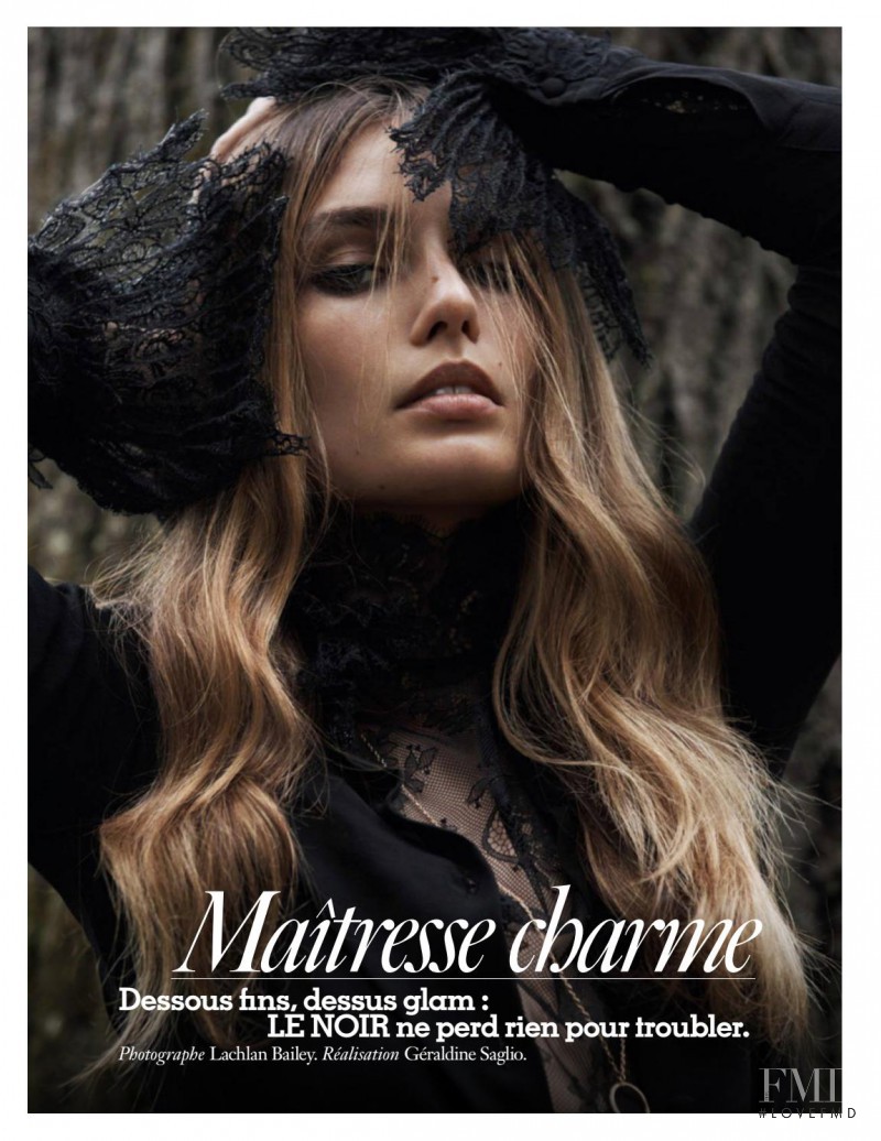 Andreea Diaconu featured in Maîtresse Charme, September 2016