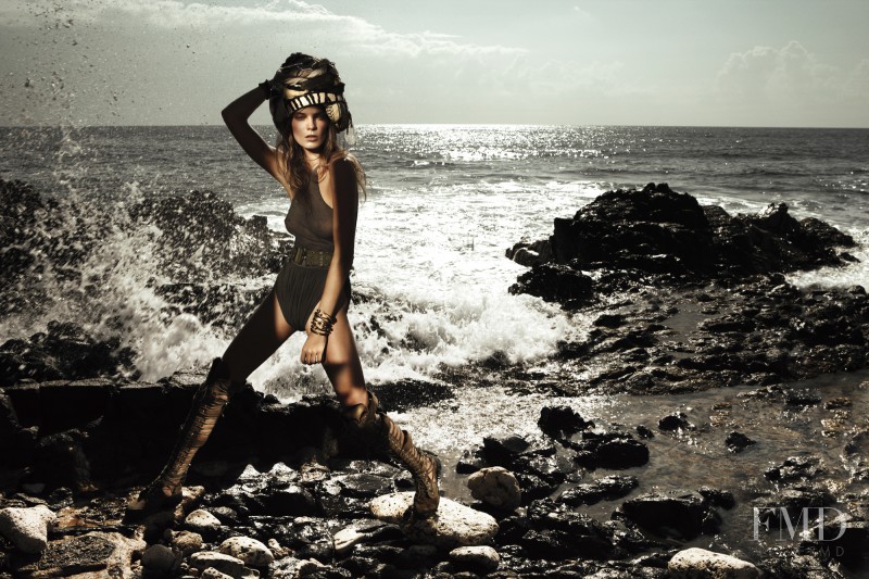 Daria Werbowy featured in When Goddess Rules the Sea, April 2010