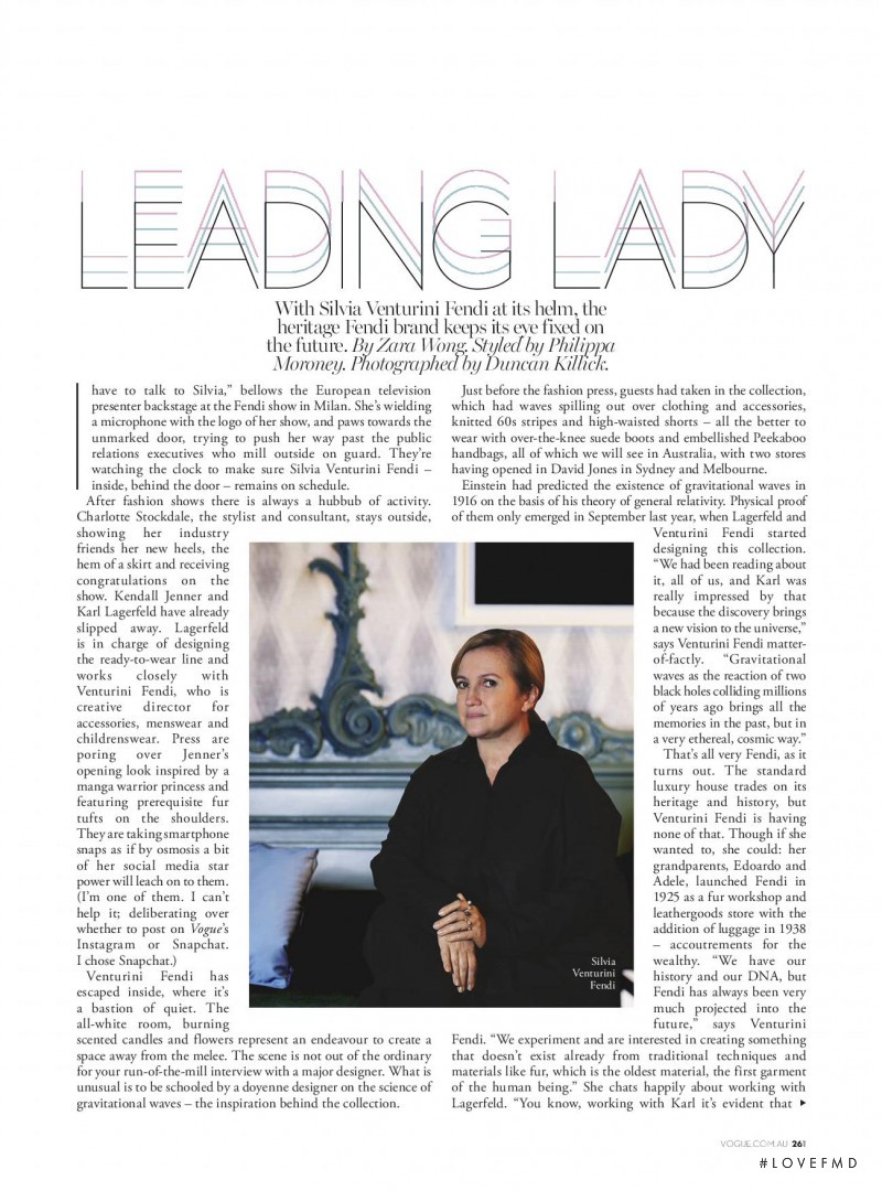 Leading Lady, September 2016