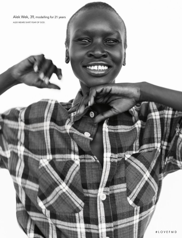 Alek Wek featured in The Icons, September 2016