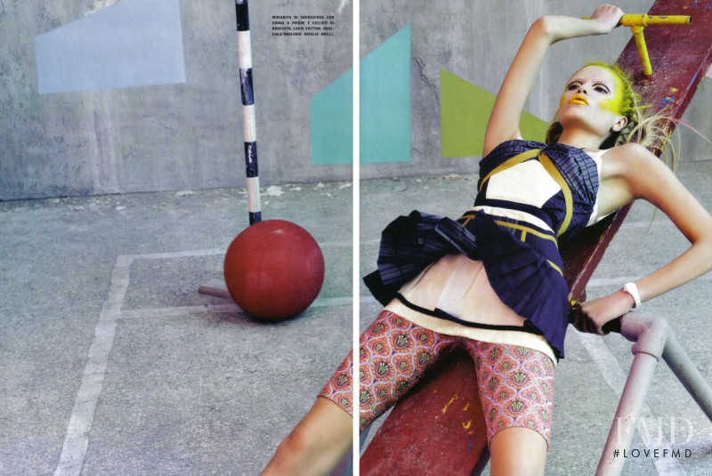 Natasha Poly featured in Glam and Sporty, March 2010