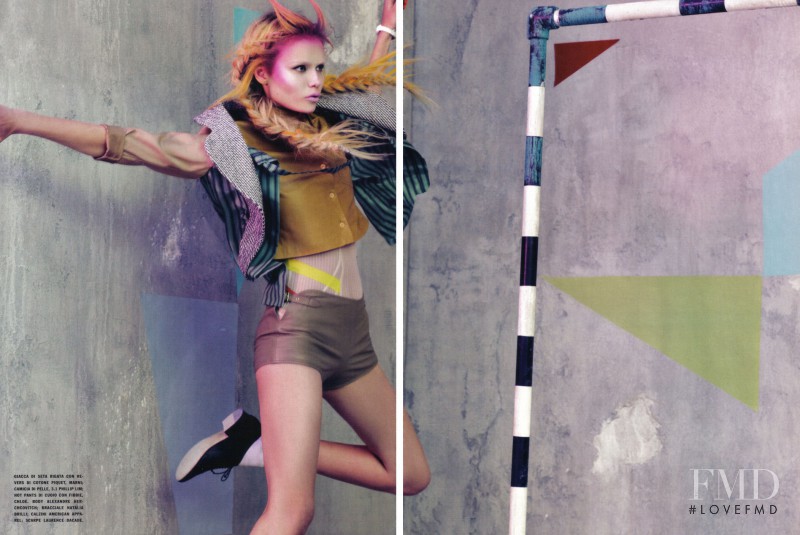 Natasha Poly featured in Glam and Sporty, March 2010