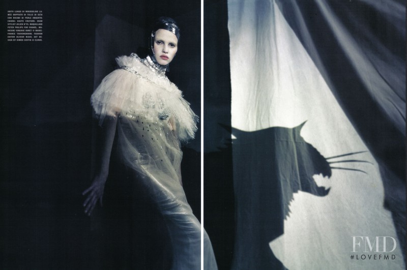 Lara Stone featured in The great illusion, March 2010