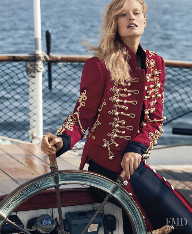 Toni Garrn featured in The New Nautical, October 2016