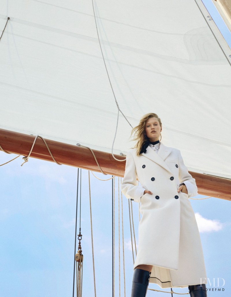 Toni Garrn featured in The New Nautical, October 2016