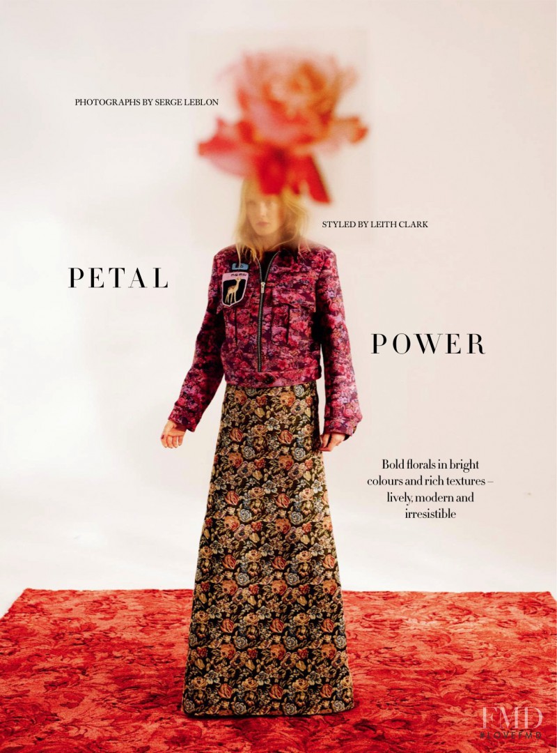 Maja Salamon featured in Petal Power, October 2016