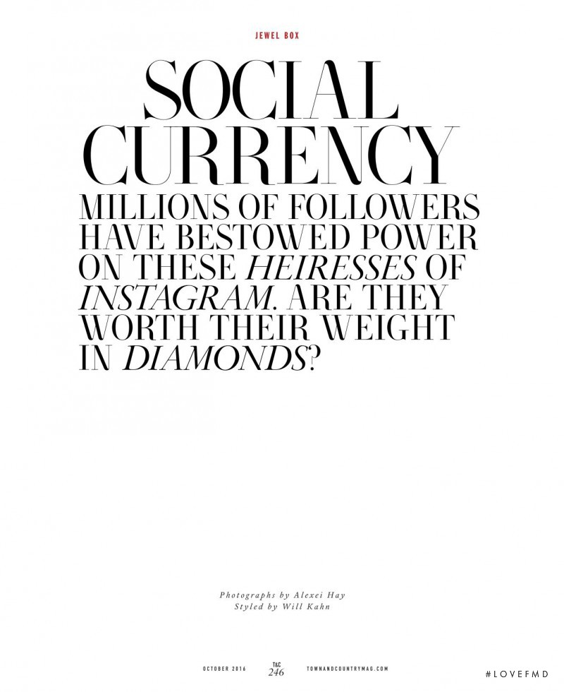 Social Currency, October 2016