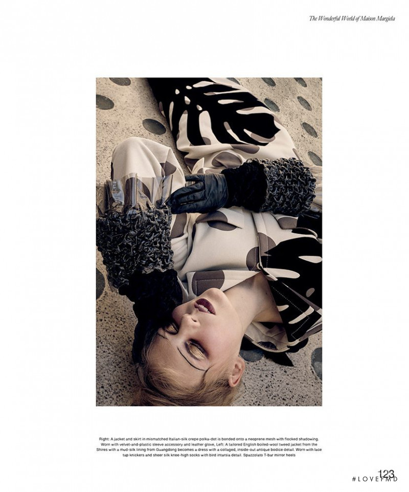 Irina Liss featured in The Wonderful World of Maison Margiela, September 2016