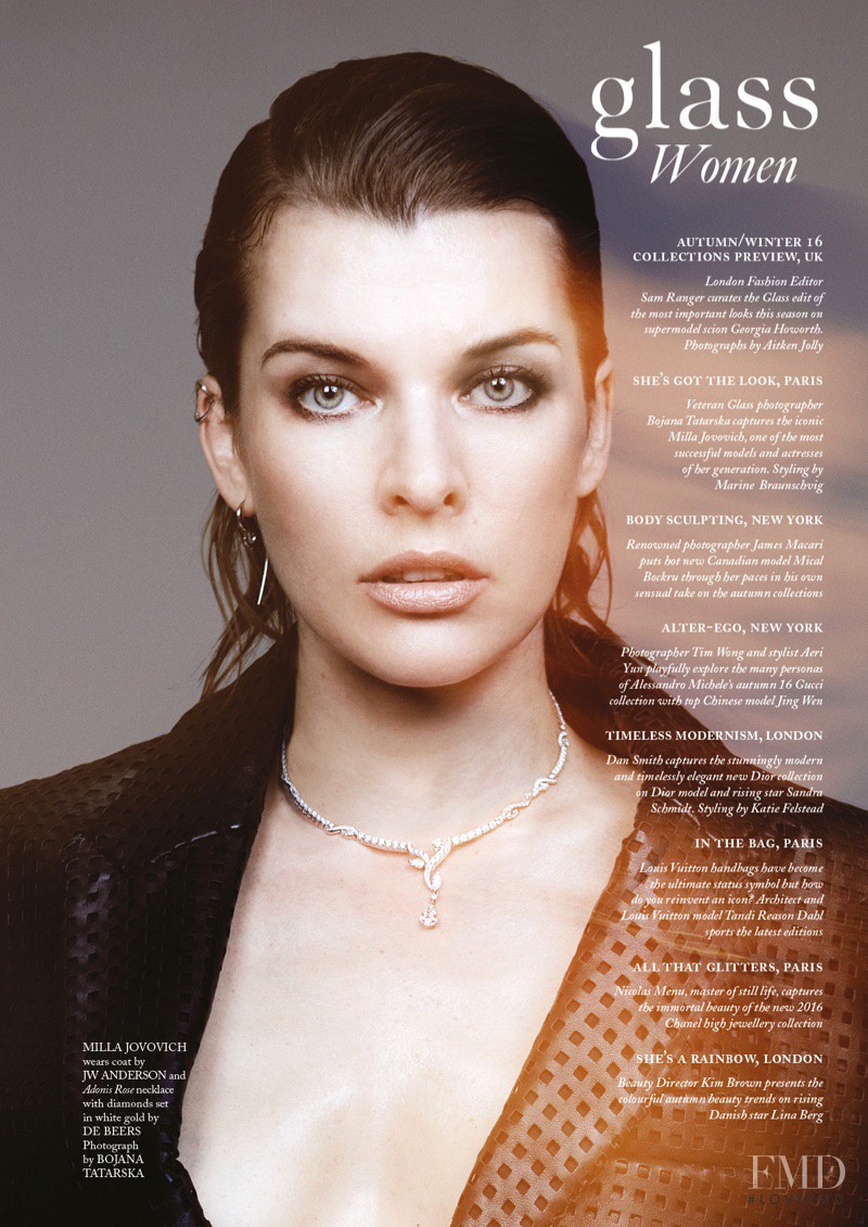 Milla Jovovich featured in Milla, September 2016