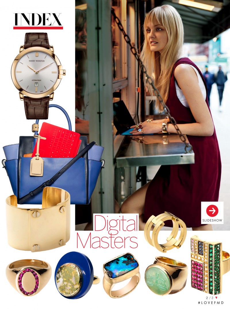 Caroline Trentini featured in Vogue Index: Digital Masters, February 2011