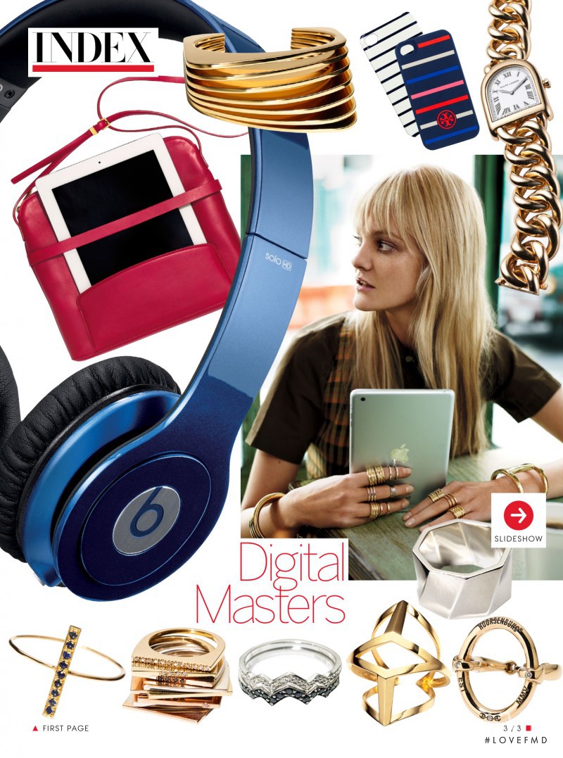 Caroline Trentini featured in Vogue Index: Digital Masters, February 2011