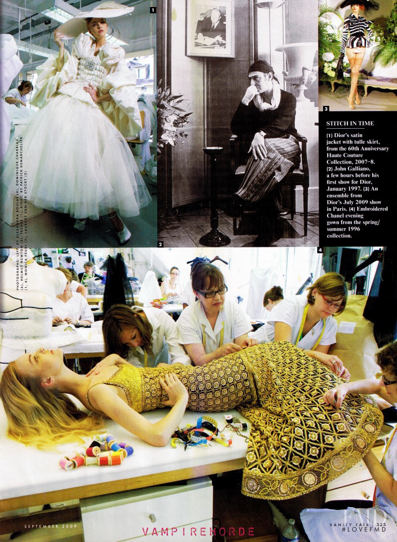 Caroline Trentini featured in Toujours Couture, September 2009