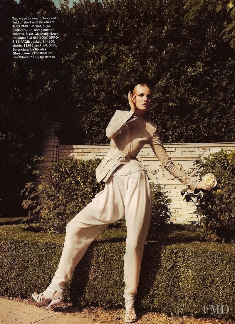 Caroline Trentini featured in The New Shapes, March 2008