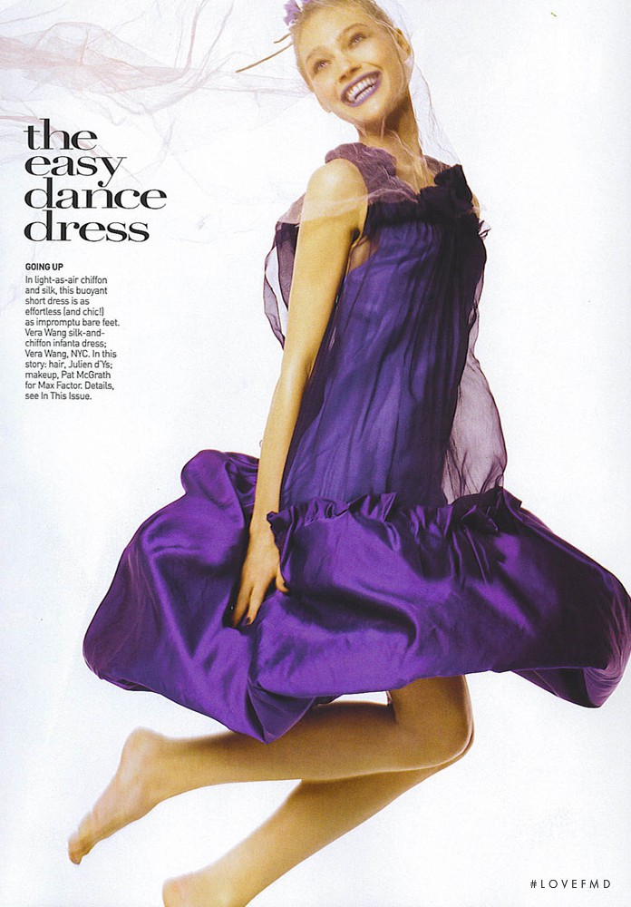 Sasha Pivovarova featured in Tends, January 2007