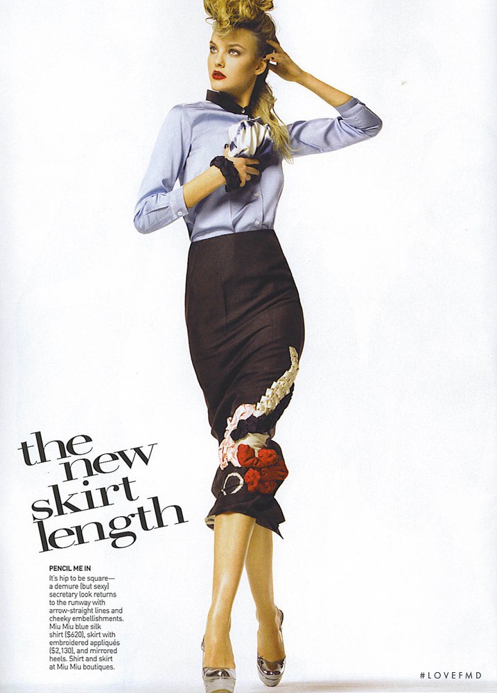 Caroline Trentini featured in Tends, January 2007