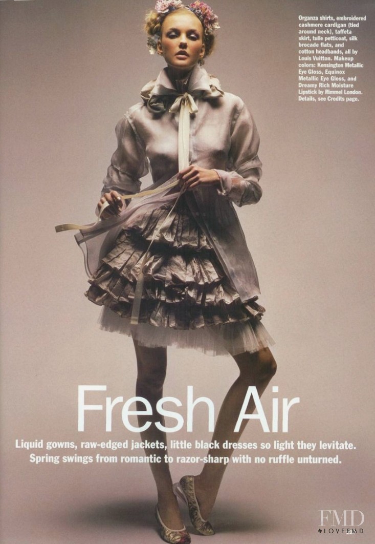 Caroline Trentini featured in Fresh Air, January 2007