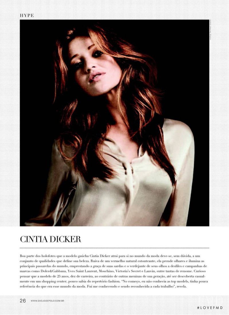 Cintia Dicker featured in Cintia Dicker, September 2012