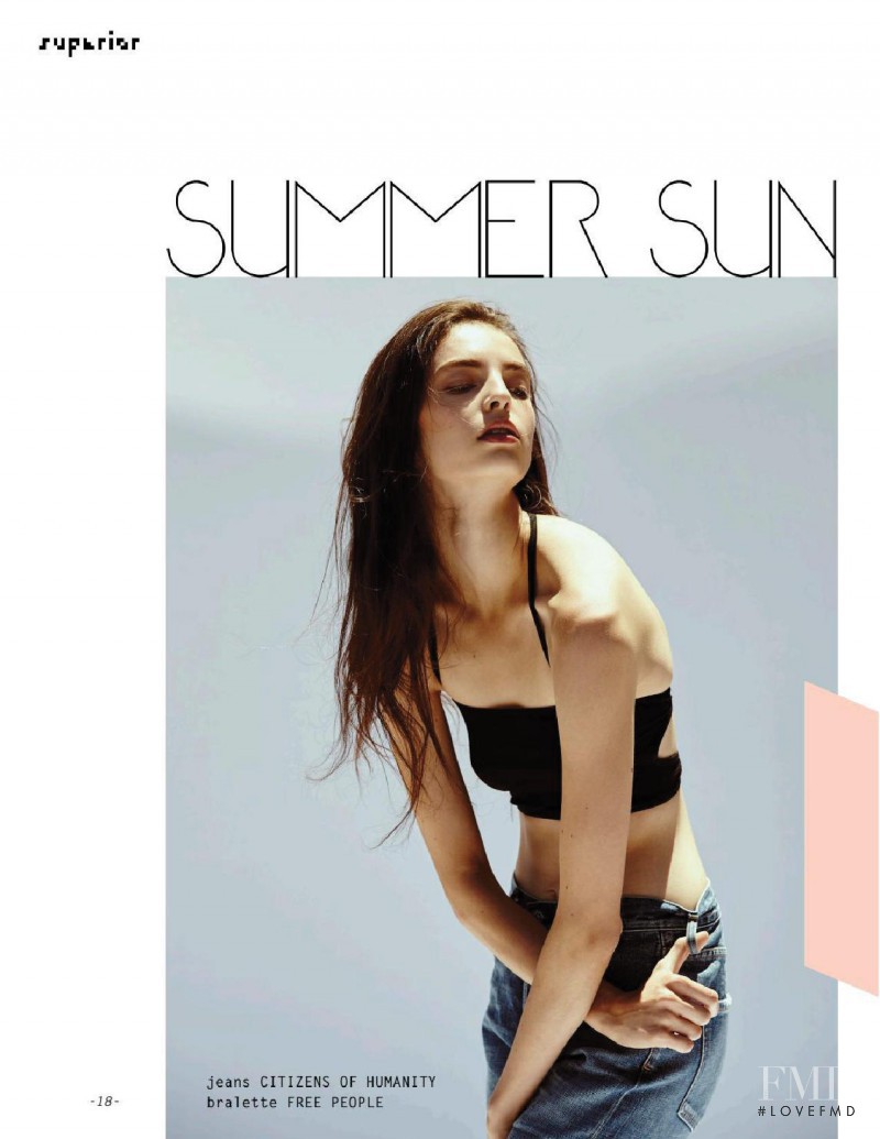 Sophie Jones featured in Summer Sun, August 2016