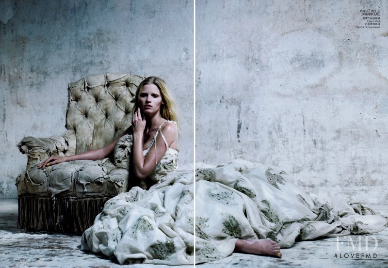 Lara Stone featured in Freezing Allure, December 2010