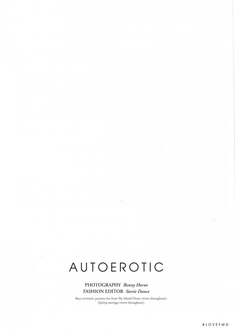 Autoerotic, October 2010