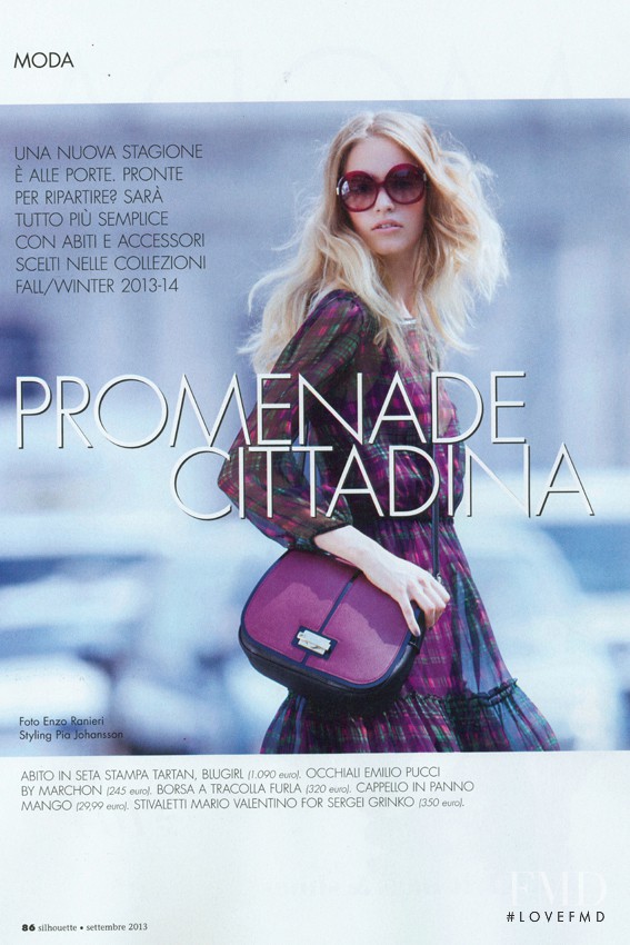 Astrid Rönnborn featured in Promenade Cittadina, September 2013