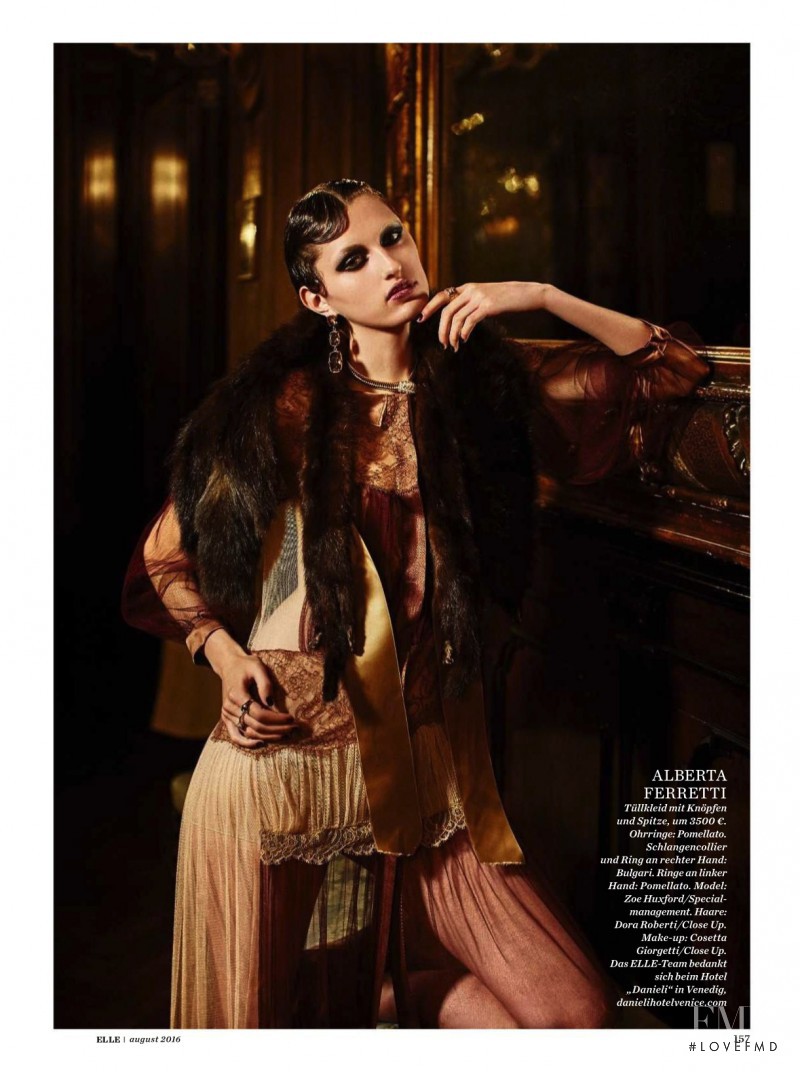 Zoe Huxford featured in Opulenz Prinzip, August 2016