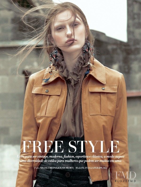 Zoe Huxford featured in Free Style, January 2016