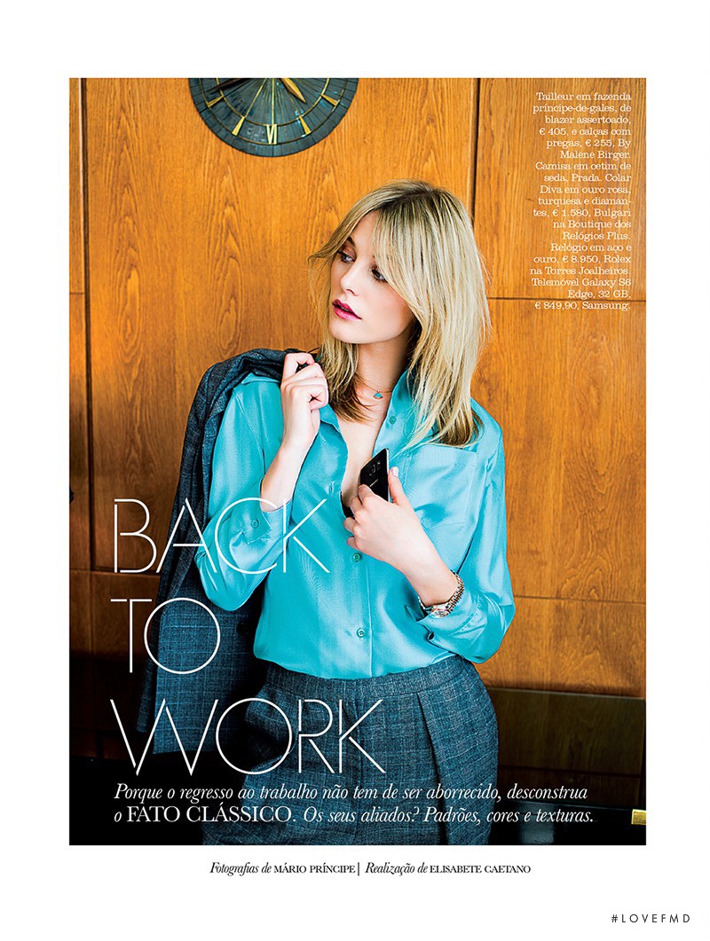 Erika Pattison featured in Back To Work, September 2015