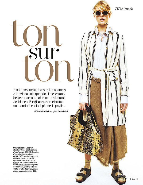 Erika Pattison featured in Ton Sur Ton, March 2016