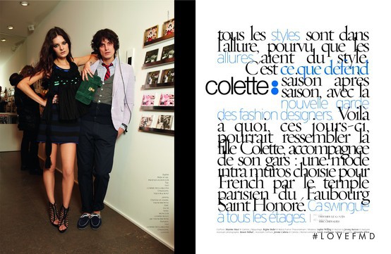 Sophie Willing featured in Colette, February 2010