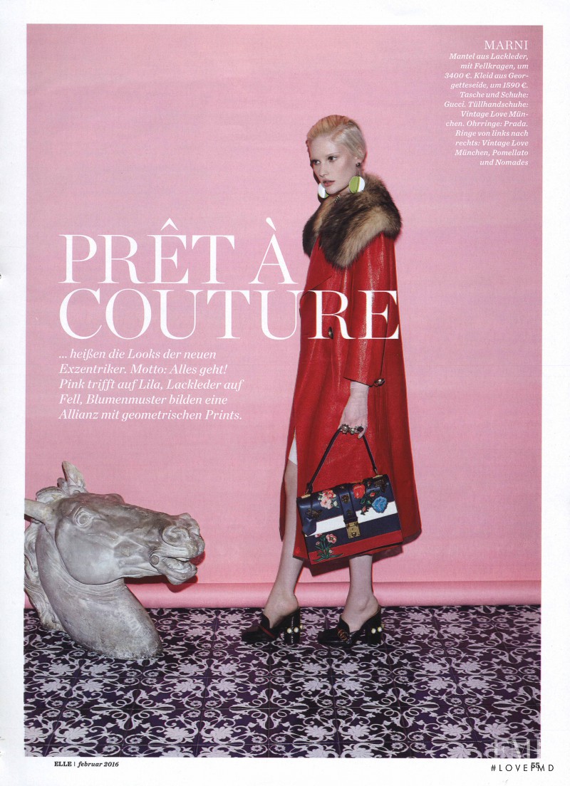 Anna Emilia Saari featured in Pret a couture, February 2016