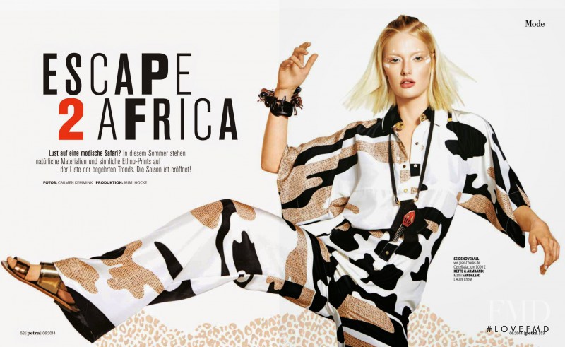 Anna Emilia Saari featured in Escape 2 Africa, June 2014