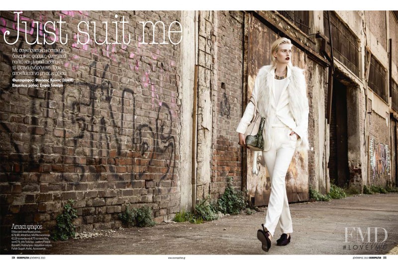 Anna Emilia Saari featured in Just Suit Me, December 2013