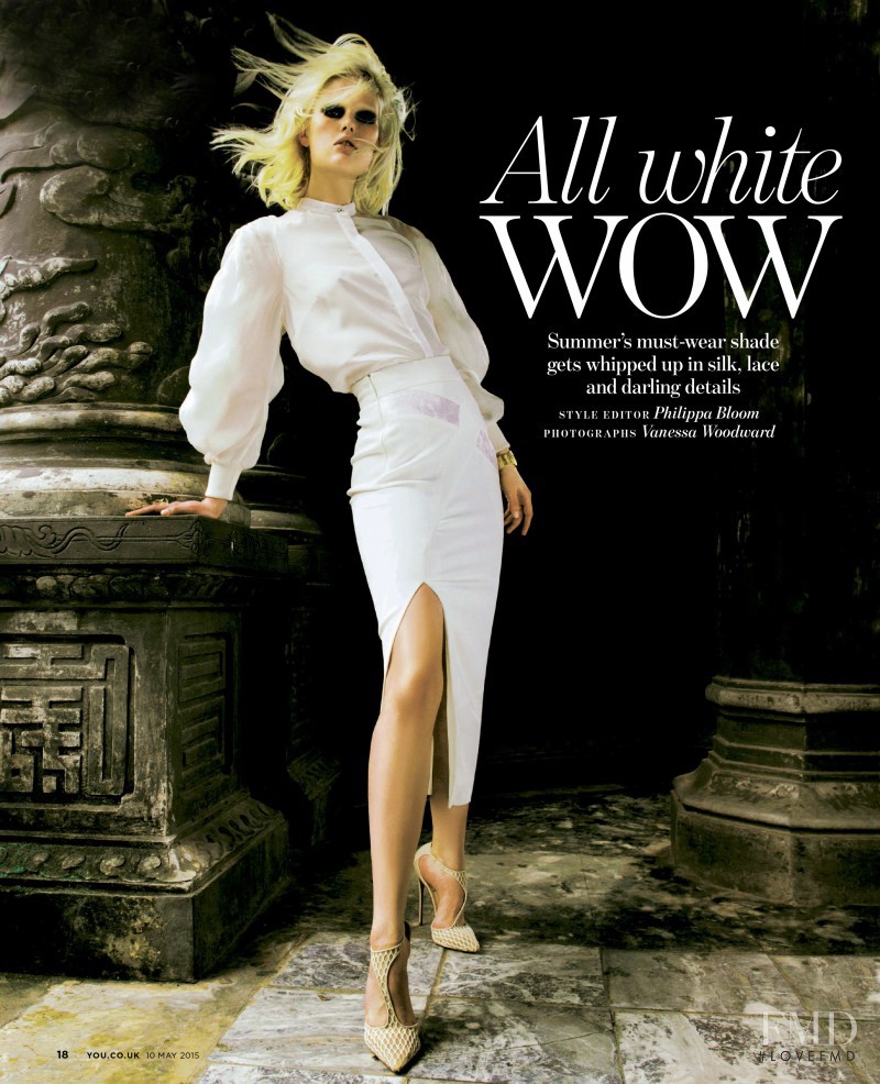Anna Emilia Saari featured in All white WOW, May 2015