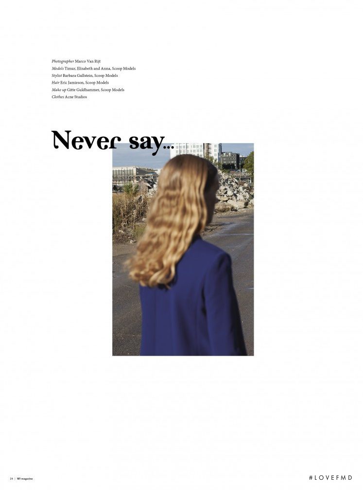 Elisabeth Faber featured in Never Say ..., March 2016