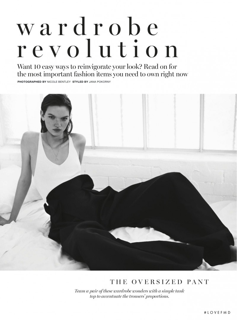 Eva Klimkova featured in Wardrobe Revolution, September 2016